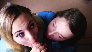 Getting a facial in the company of girl Elsa Jean