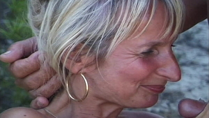 Orgasm along with dutch girl Black Guy at the beach HD