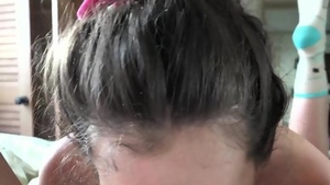 Creampie in hotel escorted by hottest brunette