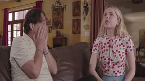 Deepthroat with super cute babe Alina West