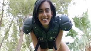 Pussy fucking together with big tits brunette Janice Griffith