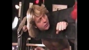 Very kinky ebony bisexual fetish cum on face in school