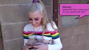 Melody Parker wearing socks bukkake
