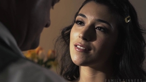 Small tits brunette really likes the best sex