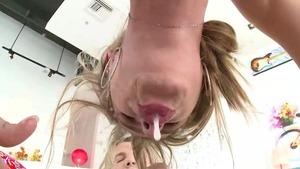 Caucasian pornstar Jillian Janson POV anal fucks
