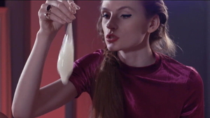 Lesbian dildo play