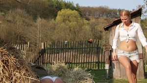 Pigtailed redhead fucked all the way in HD