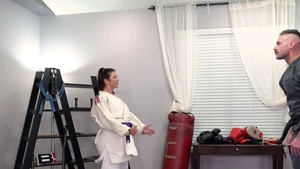 Big tits brunette throat fucking