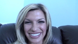 Fake tits & busty Kendall Brooks in bikini getting facial