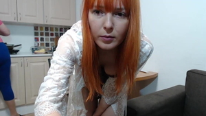 Tight girl homemade masturbating in the kitchen