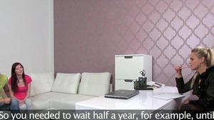 Busty teen chick handjob