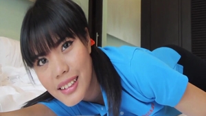 Beautiful asian teen chick pussy fuck