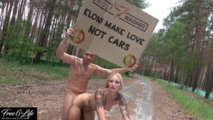 Skinny german blonde dick sucking in public