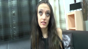 Skinny and glamour chick rough penetration at casting