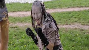 Sex scene alongside big tits MILF