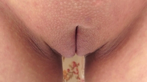 Shaved very juicy asian teen in panties pussy eating