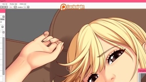 Solo big tits and lustful blonde art fucked hard