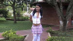 Sex toys after school latina Gigi Spice in stockings in HD