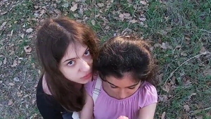 Skinny italian amateur hard threesome after school