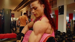 Muscle bodybuilder fetish workout