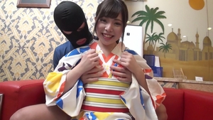 Japanese rides large dildo