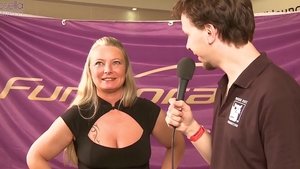 Reality cumshot with german mature