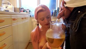 Hottest young slut wearing panties fetish pissing HD