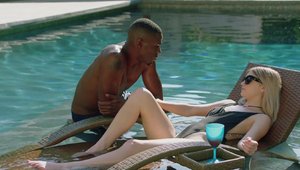 Blacked: Arya Fae in bikini pussy licking outdoors HD