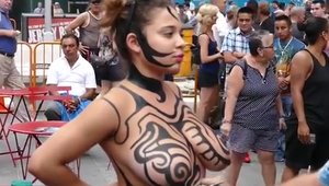 Girl has a taste for voyeur ramming hard in public in HD