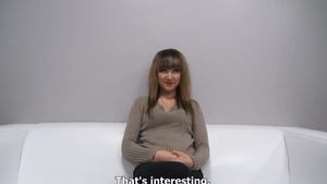 Pussy fucking czech pornstar in nylon at the audition