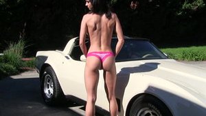 Ashley Sinclair: Brunette Ashley Sinclair fucked hard outdoors