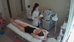 Hairy & skinny doctor softcore flashing